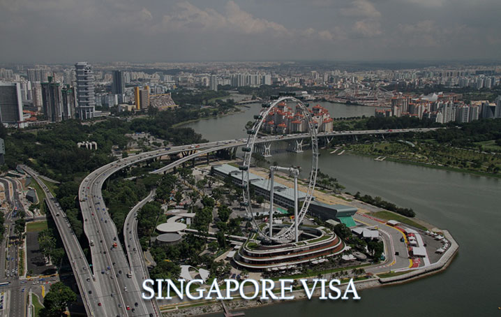 Singapore aerial view